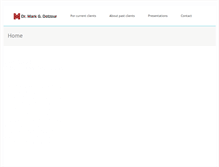 Tablet Screenshot of markdotzour.com